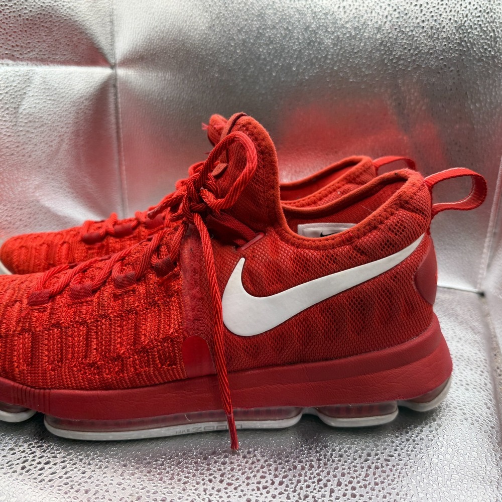 Size‎ 10.5 Nike Air Zoom KD Durant 9 Varsity Red/White Mens Sneakers 843392-611 - Picture 6 of 10
